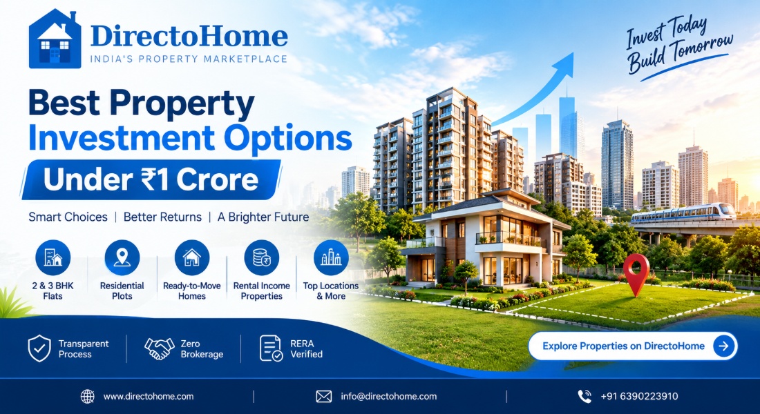 Best Property Investment Options Under ₹1 Crore in India