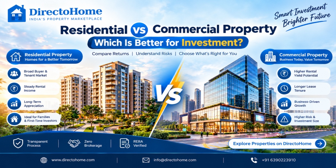 Residential vs Commercial Property: Which Is Better for Investment?