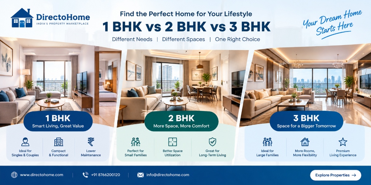 1 BHK vs. 2 BHK vs. 3 BHK: Which Home Offers Better Value?